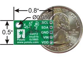 Pololu MinIMU-9 - Dimensions